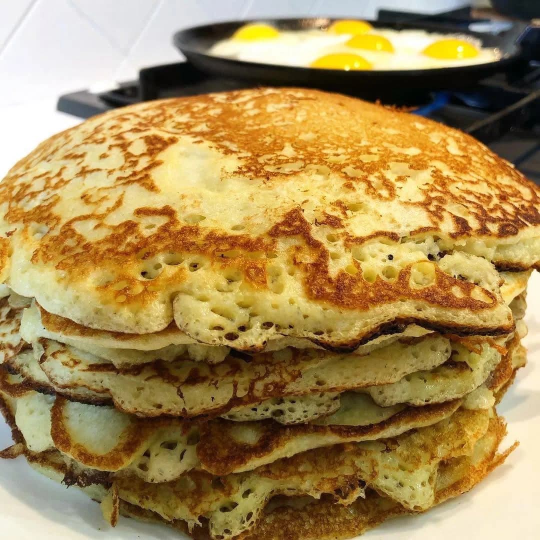 Блины с картошкой и луком